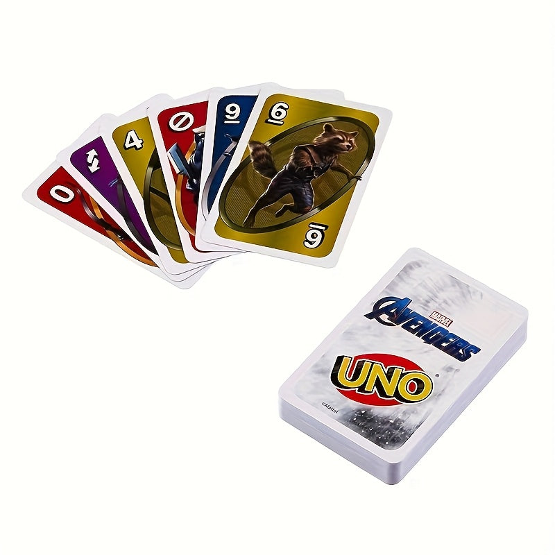 Marvel Avengers UNO Card Game - Vibrant Multiplayer Party Game for 2-10 Players, Perfect for Birthdays, Valentine'S Day, and New Year'S with Colorful Interactive Cards, Interactive Gaming | Marvel Theme | Durable Cardstock